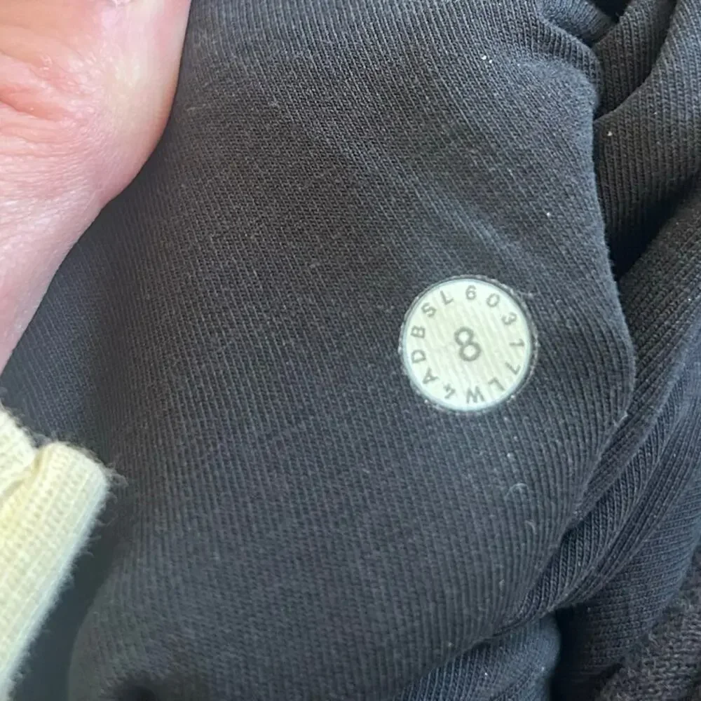 Lululemon Black Full Zip Hoodie Sz 8